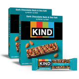 KIND Healthy Snacks Bars, Dark Chocolate Nuts & Sea Salt, Gluten Free, Low Sugar, High Fiber Snacks, 6g Protein, 24 Count