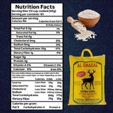 Al Ghazal Extra Long Super Basmati Sela Rice 10 Lbs / 4.54 kg, Non GMO, Extra Long Basmati Rice, White Rice, Vegan Dried Rice, BPA & Gluten Free, Zip Lock Bag, Non Sticky Grain
