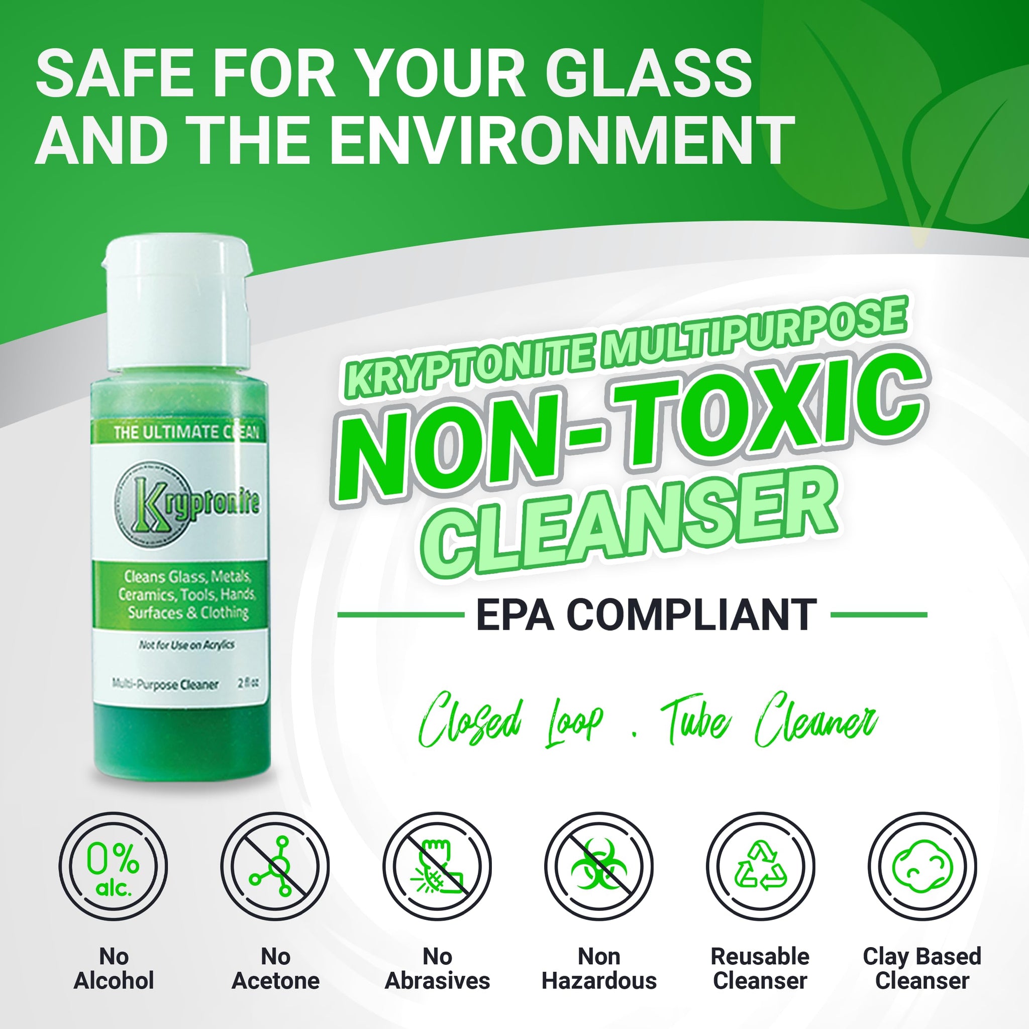 KLEAR Kryptonite Multipurpose Glass Cleaner | Powerful Cleaning Combo of 5 in 1 | Glass Friendly & Alcohol-Free Glass Cleaner| Coat, Relax, Rinse | 2