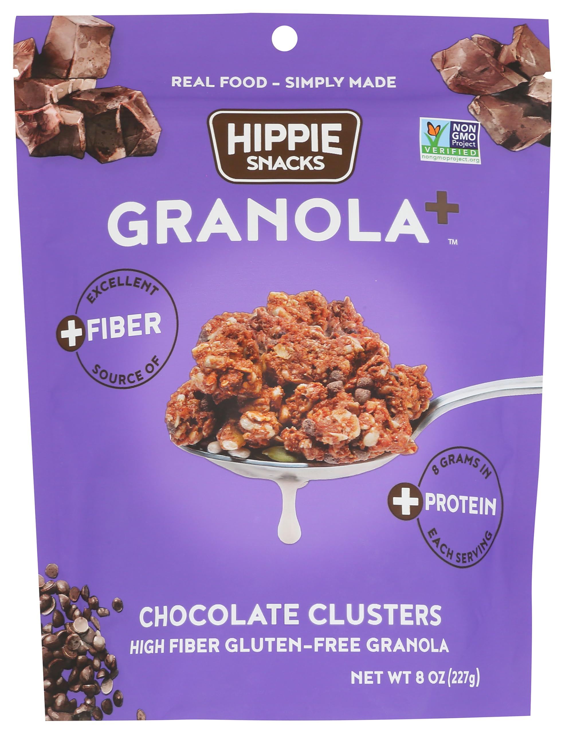 Hippie Snacks Chocolate Granola (12 Pack) 8 oz