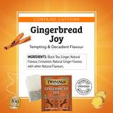 Twinings Christmas and Gingerbread Black Teas, 2-20 Count Packs, 40 Individually Wrapped Tea Bags, Aromatic with Holiday Spices, Caffeinated, Enjoy