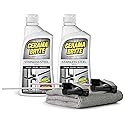 Cerama Bryte Stainless Steel Cleaner for Appliances, Streak-Free Shine and Protection for Refrigerators, Dishwashers, Ovens, and Grills, 16 Fluid