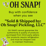 OH SNAP! Hottie Whole Pickle (12 Pack) - Whole Hot N' Spicy Pickle Snack - Fresh Packed Ready to Eat - Gluten-Free, Fat-Free, Non-GMO Veggies