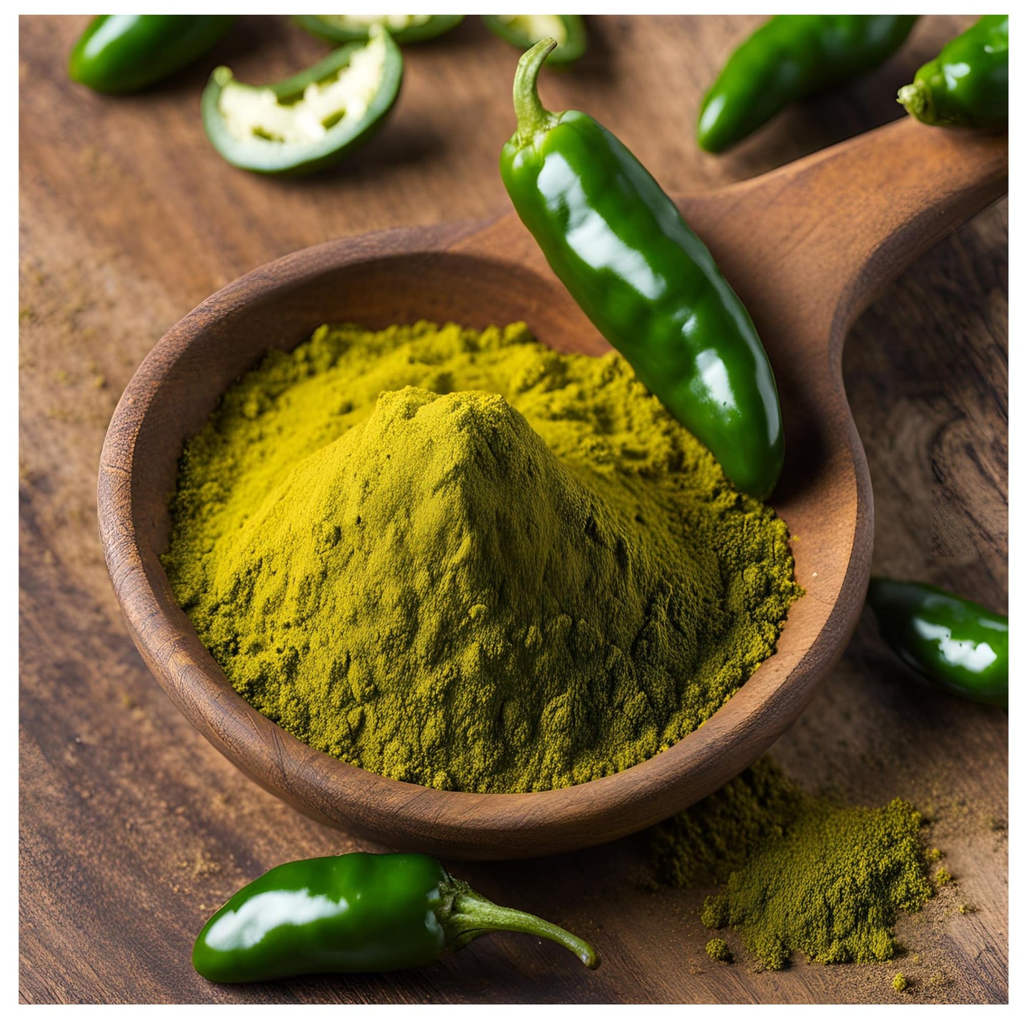 Jalapeno Seasoning Powder, Jalapeno Green Chili Ground, 2 lbs, 5 lbs, and 10 lbs. (5 lbs)