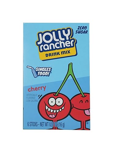 Jolly Rancher Singles to Go - Variety (Cherry), 0.5 Oz (Pack of 6)