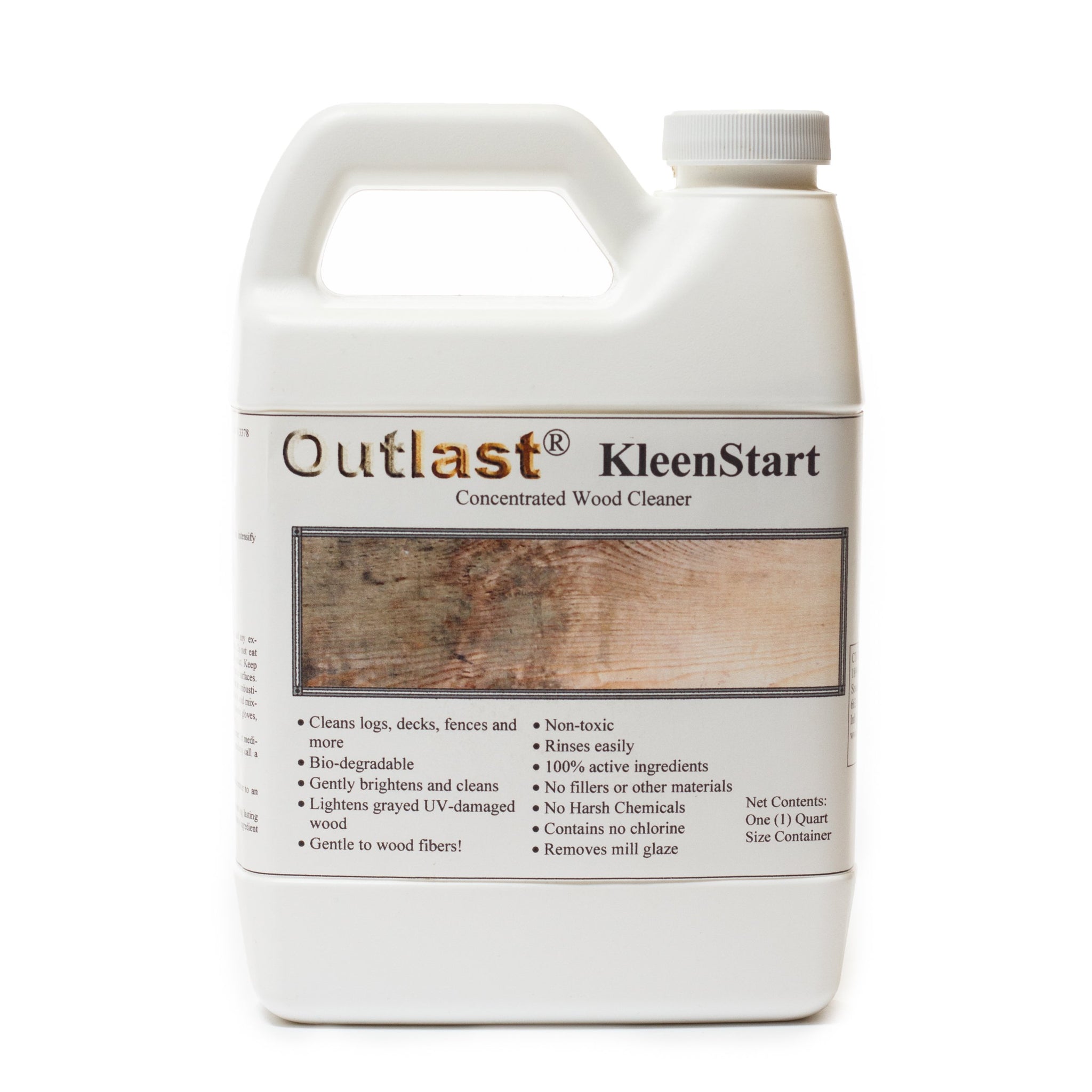 Outlast - Kleenstart - Concentrated granular pure oxygen cleaner for everything from furniture to fences - 1 quart