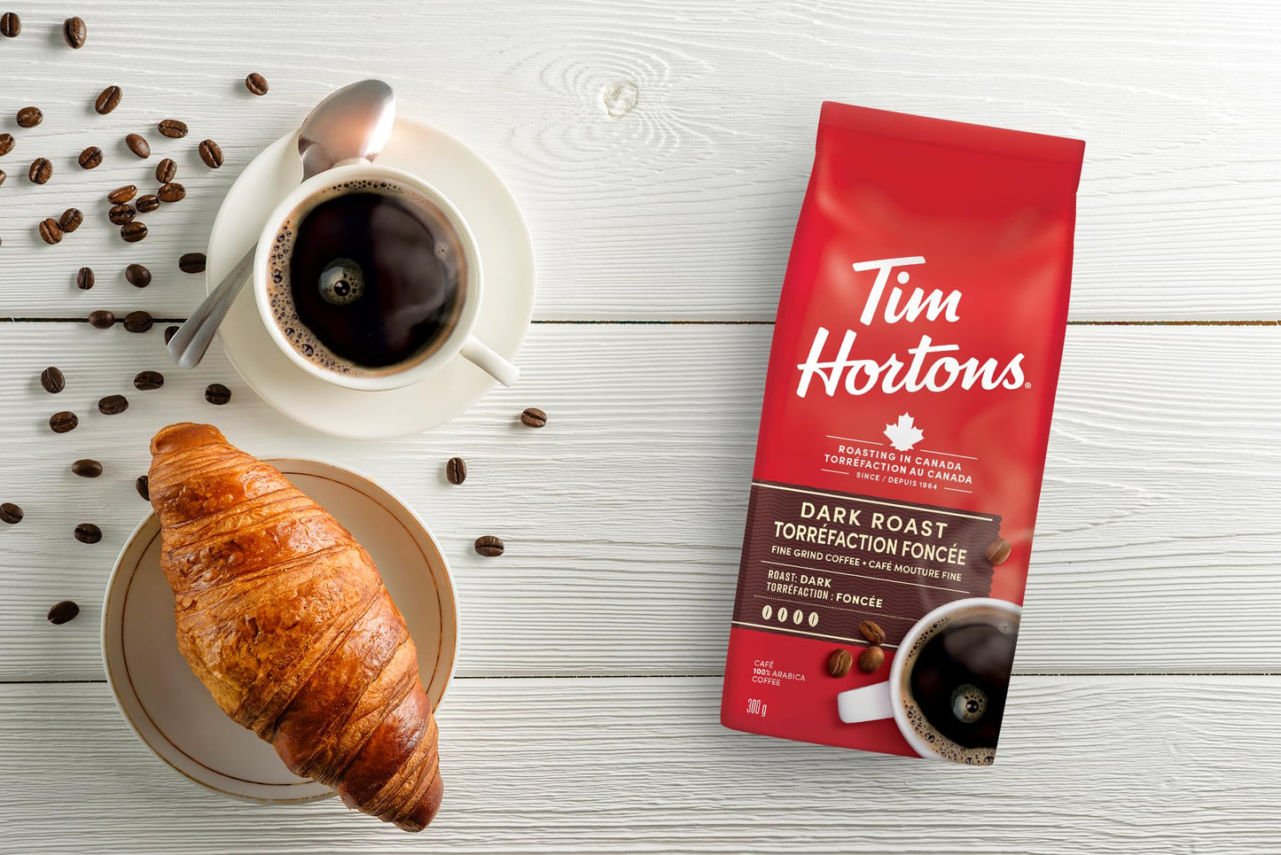 Tim Horton's Dark Roast Coffee, 300g/10.6 oz {Imported from Canada