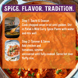 Patak’s Mild Curry Spice Paste - Mild Indian Cooking Paste with Freshly Ground Spices - Ideal for Chicken, Vegetables, and One-Pot Meals - Warm
