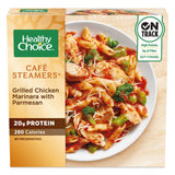 Healthy Choice Cafe Steamers Grilled Chicken Marinara with Parmesan, Convenient Microwave Meal Made With No Preservatives, Frozen Meal, 9.5 OZ Bowl