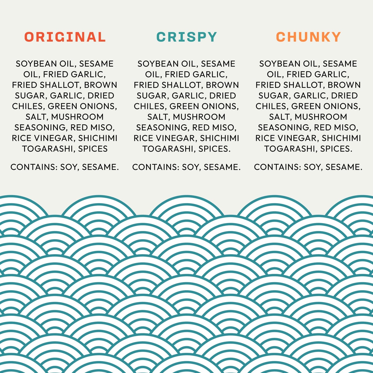 Flavor Bomb 3-Pack | Crispy Cunchy, Ramen Hot Sauce & Chunky Garlic Flavors | Vegan, Gluten-Free, Hot Chili Oil for Noodles, Ramen, Dumplings & More |