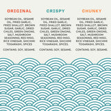 Flavor Bomb 3-Pack | Crispy Cunchy, Ramen Hot Sauce & Chunky Garlic Flavors | Vegan, Gluten-Free, Hot Chili Oil for Noodles, Ramen, Dumplings & More |