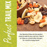 Herbaila Dried Banana Chips Unsweetened Bulk, 1 lb. Dried Bananas, Unsweetened Banana Chips, Dehydrated Bananas, Unsweetened Dried Banana slices