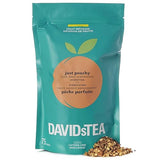 DAVIDsTEA Just Peachy Tea Bags, Premium Herbal Tea with Peach and Apple, Fruity Iced Tea, 75 Tea Sachets Total