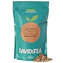 DAVIDsTEA Just Peachy Tea Bags, Premium Herbal Tea with Peach and Apple, Fruity Iced Tea, 75 Tea Sachets Total