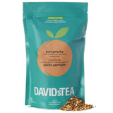 DAVIDsTEA Just Peachy Tea Bags, Premium Herbal Tea with Peach and Apple, Fruity Iced Tea, 75 Tea Sachets Total