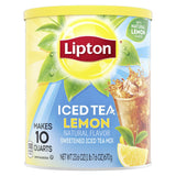 Lipton Black Iced Tea Mix, Lemon,23.6 oz.