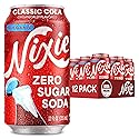 Nixie Organic Zero Sugar Soda, Classic Cola, Healthy Soda Pop, Non-GMO, 0 Sugar, 0 Calories, 40mg Caffeine, 12oz Cans (12 Pack)