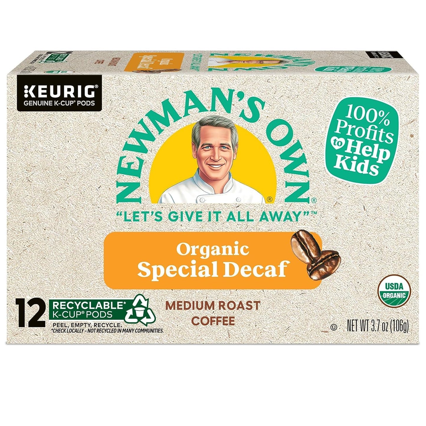 Newman's Own Special Decaf Coffee for Keurig Brewers 24 K-Cups (3 Pack)