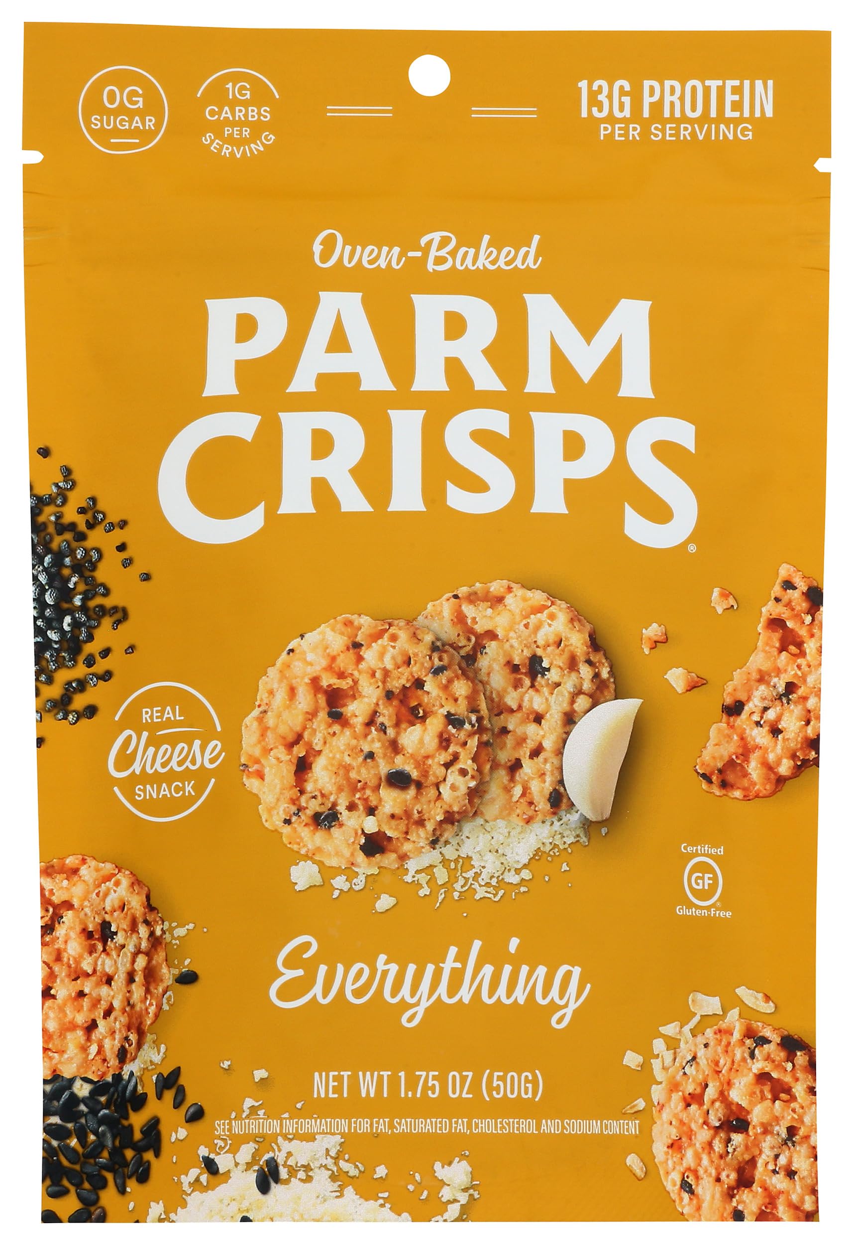 Parmcrisps, Everything Crisps, 1.75 Ounce