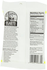 Claey's Candies Lemon Drops - Old Fashioned Hard Candy - 100 Percent Naturally Lemon Flavor - Fat-Free - 6 Ounce - 12-Pack