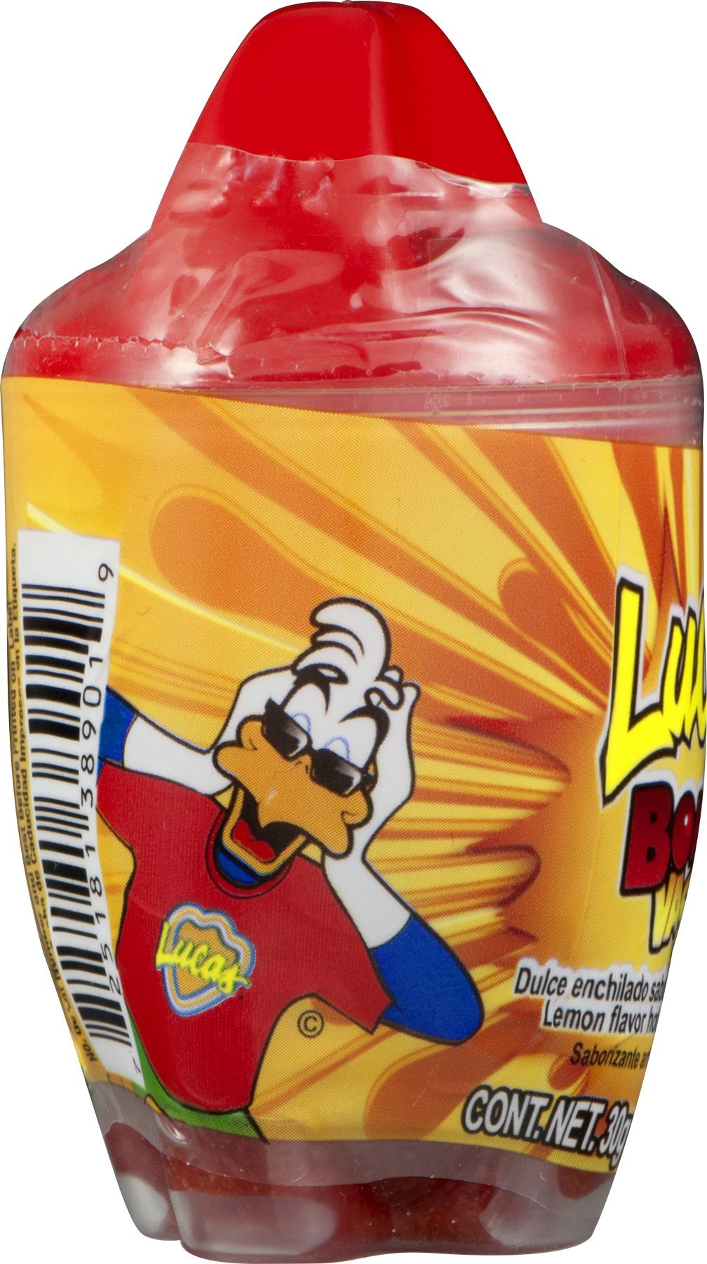 Lucas Bom Vaso, Hot Candy with Chewing Gum, Lemon, 1.06 Ounce
