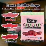 Pink Cadillacs Natural Gummy Candy(5.2 Ounce Bag) - Pack of 3 Bags