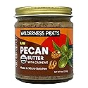Wilderness Poets, Pecan Butter with Cashews - Organic & Raw (8 Ounce) - Glass Jar