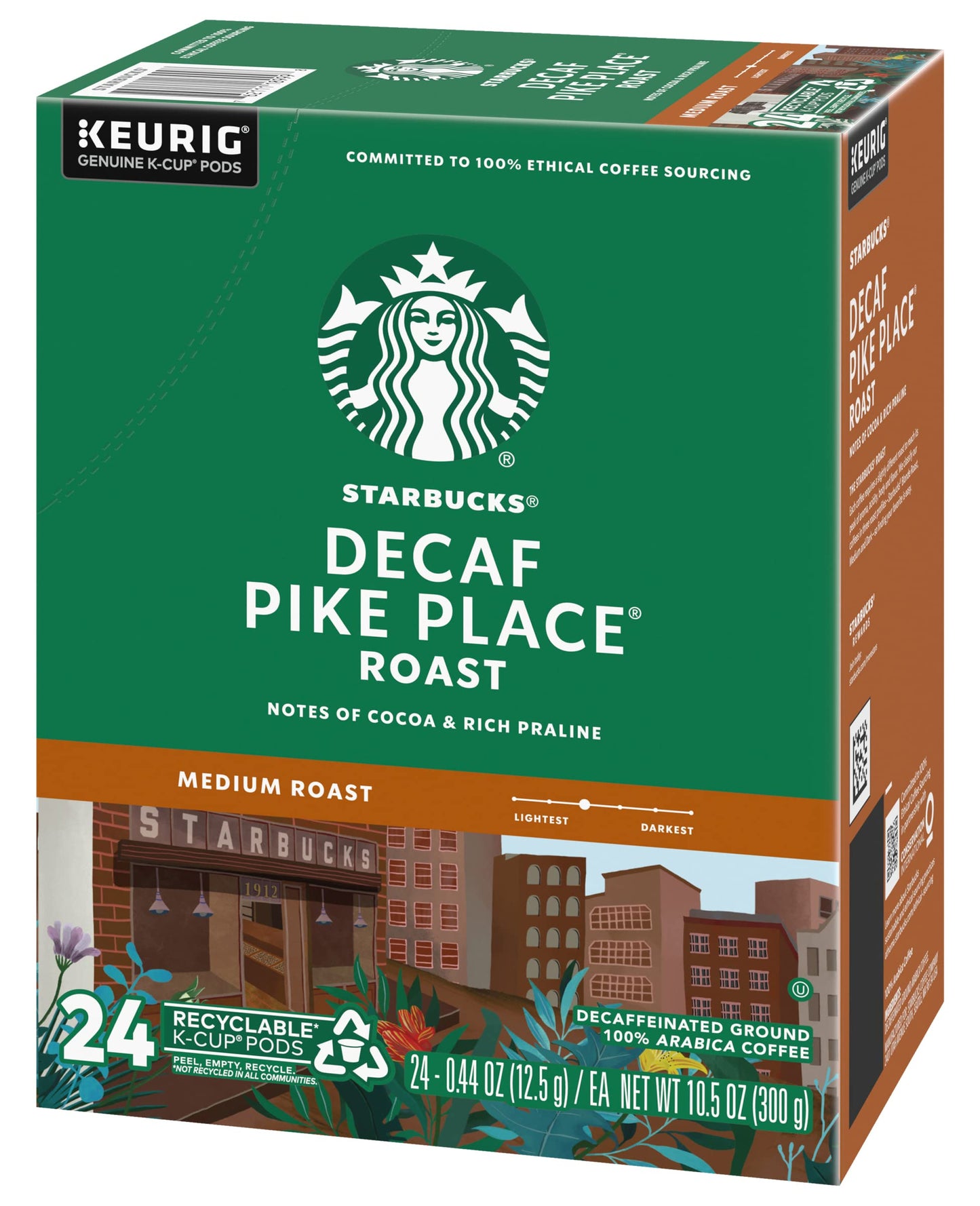 Starbucks Pike Place Decaf Coffee, Keurig (100684)