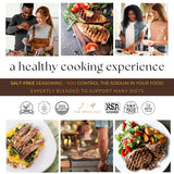 Organic Spicy Steak and Ribs Seasoning, No Salt, Flavorful All-Purpose Meat Spice Blend for Grilling Ribs, Burgers, Steak, Chicken, and Pork / Spicy