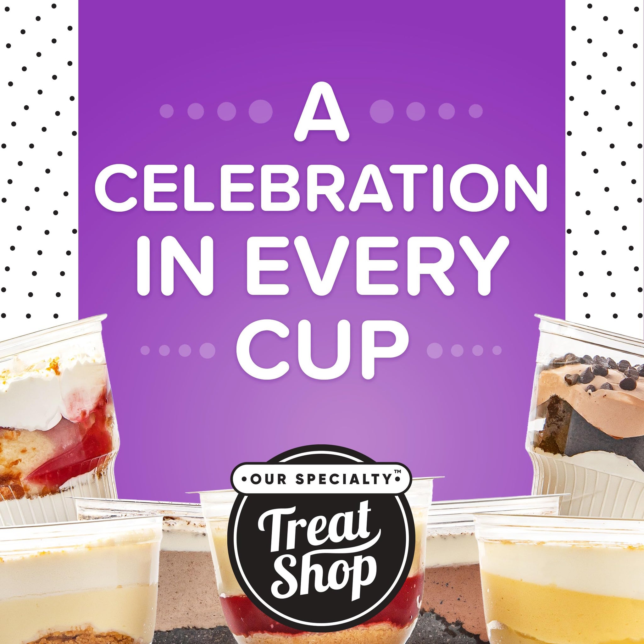 Our Specialty Cookies N Creme Parfait Cups, Single Serve Desserts, Frozen Treats, 4.5 Oz