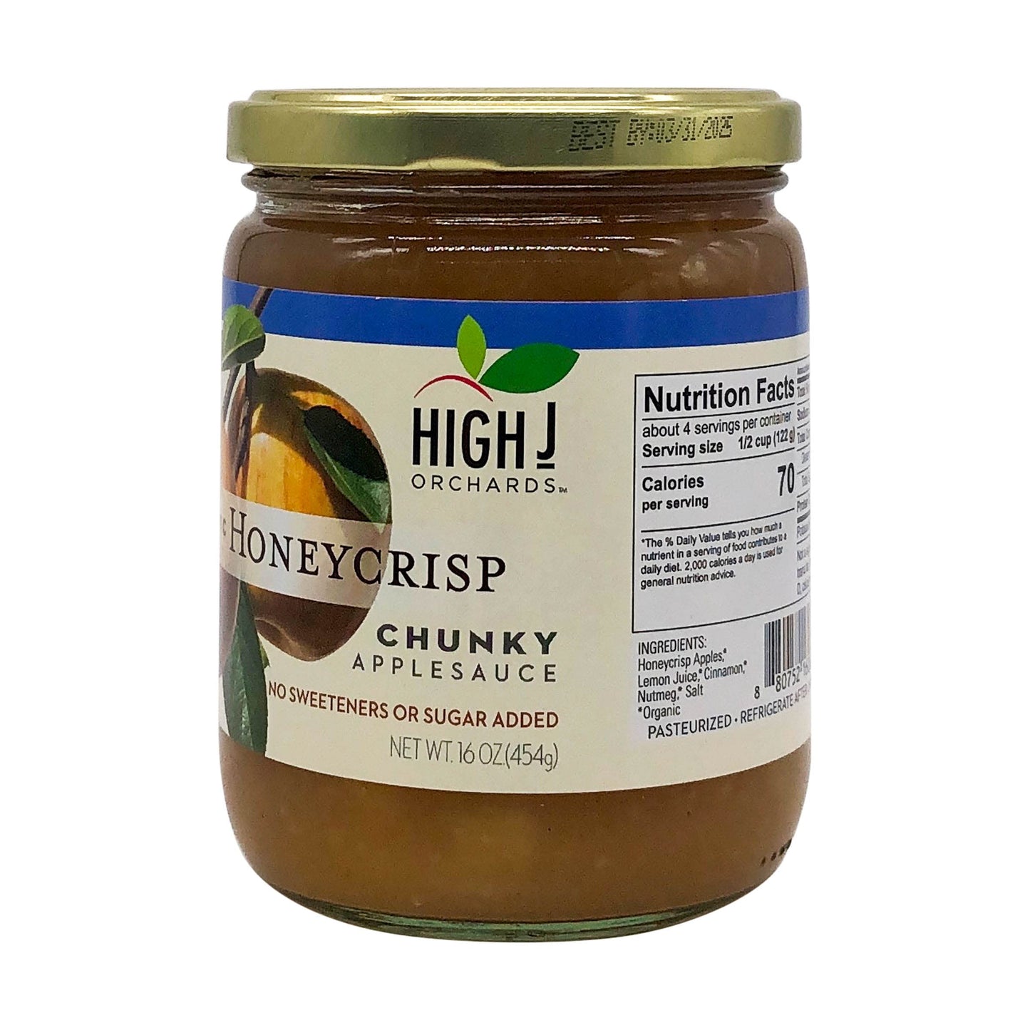 High J Orchards Organic Honeycrisp Chunky Applesauce, 16 OZ