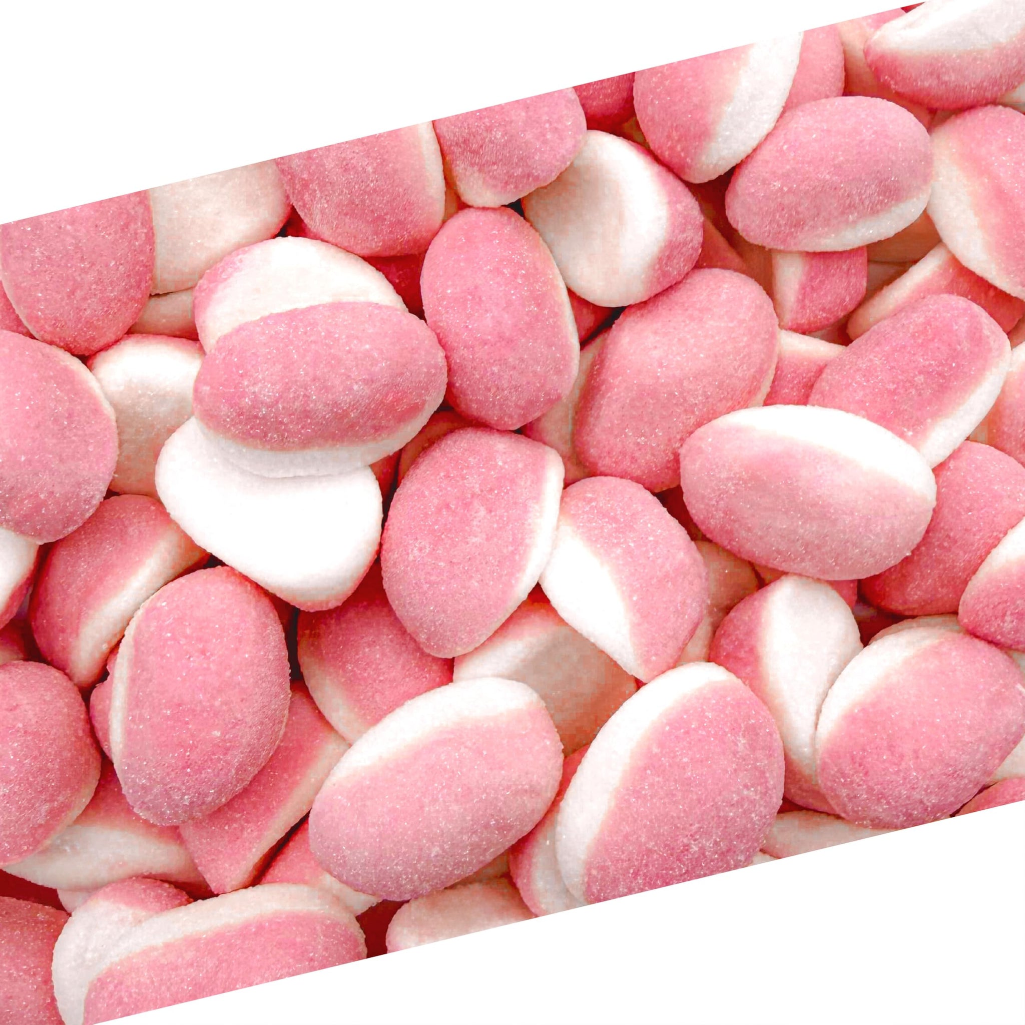 Strawberry Gummies | 1 Pound Bag | Puffy Strawberry Gummy Candy | Pink Candies for Baby Shower & Gender Reveal Parties | Soft Pink Drops for Girls'