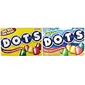 Dots Original Candy Gumdrops, Original Assorted and Tropical Assorted, 7.5 Ounce Theater Box (Pack of 2) - with Two MYD Lollipops