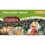 Celestial Seasonings Black Tea, Nutcracker Sweet, 18 Count (Pack of 6)