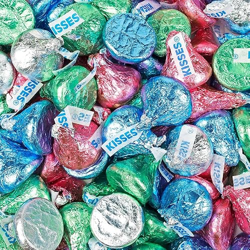 90ct Pastel Foiled Easter Milk Chocolate Kisses - Spring Bulk Candy For Baskets, Egg Hunts, Classroom Parties, Treat Bags, Favors & Holiday