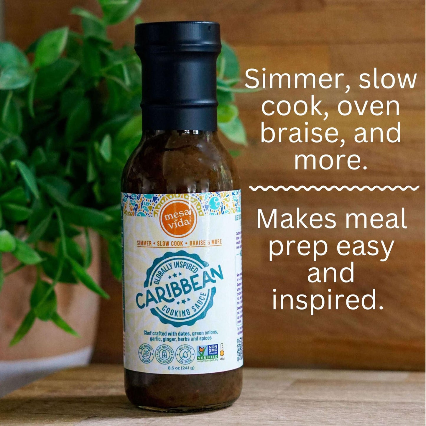 Mesa de Vida Caribbean Cooking Sauce, 8.5 OZ