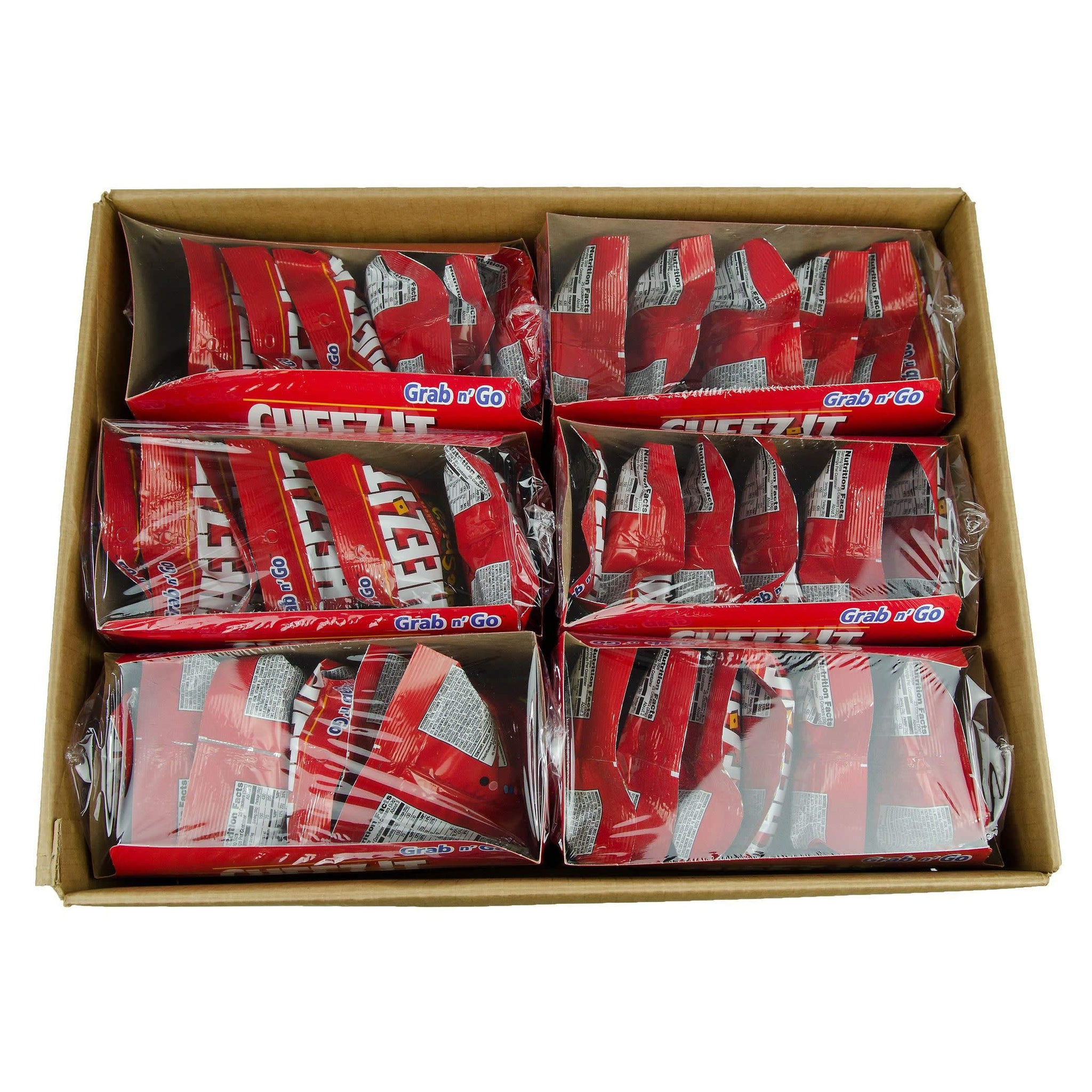 Cheez-It Baked Snack Cheese Crackers, Hot & Spicy, 18oz Trays (6 count)