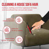 Triangle Pet Hair Remover with 3 Cleaning Modes- Innovative Dog Hair Remover for Car, Clothes, Carpet, & Furniture- Ergonomic Lint Remover for Couch