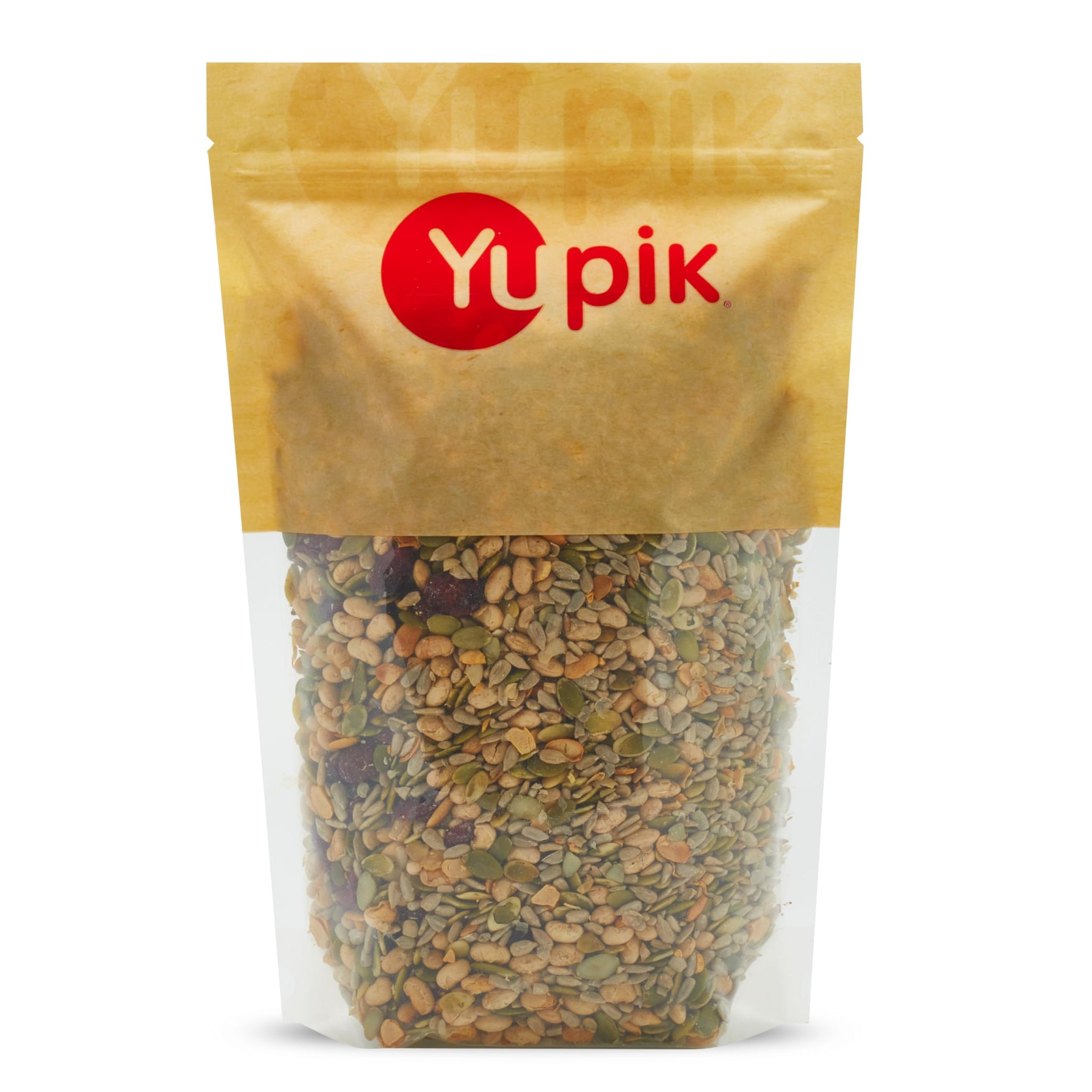 Yupik Salad Topping Mix, 2.2 lb (35.2 oz), Kosher, Vegan, Blend of Pumpkin Seeds, Sunflower Seeds, Soy Beans & Cranberries, Good Source of Protein