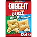 Cheez-It DUOZ Baked Snack Crackers, Lunch Snacks, Pesto and Mozzarella, 12.4oz Box (1 Box)