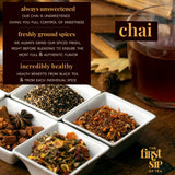Masala Chai Tea Bags - Unsweetened Black Tea, High Caffeine, Traditional Indian Spiced Black Tea with Cardamom, Cinnamon, Fennel - 16 Cups | The Spice