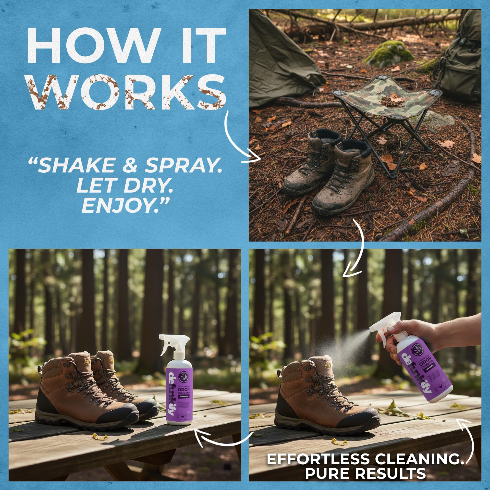 Fabric Freshener Spray, 32oz. 'Lavender' Odor Remover Spray. Shoe Deodorizer, Carpet Deodorizer, Odor Eliminator for Strong Odors Cleaning Supplies