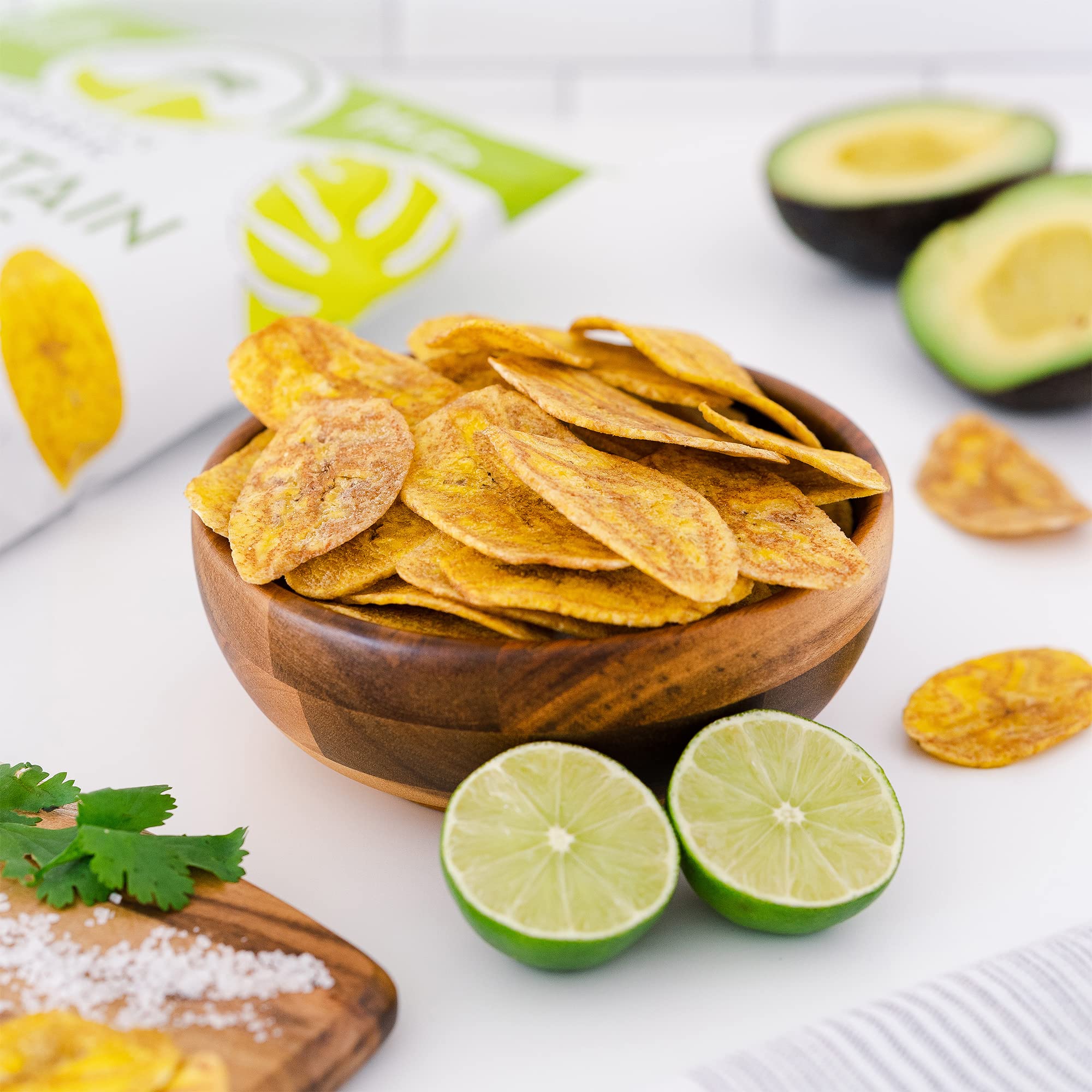 ARTISAN TROPIC Plantain Strips Sea Salt - 2 Pack, 4.5oz - Vegan, Paleo, Gluten Free Chips - Whole 30 Approved Foods Non-GMO Healthy Snack for Lunches