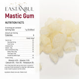 Eastanbul Mastic Gum Chewing Gum, 0.53oz(15g) Mastic Chewing Mewing for Jawline, Large Sized Natural Tears of Chios, Sugar Free, Natural in Resealable