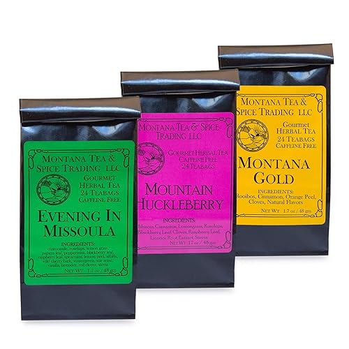 Montana Tea & Spice Combo Pack (Evening in Missoula, Montana Gold, Mt. Huckleberry)