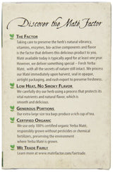 Mate Factor Tea Mate' - Green Ginsing, 20 Count