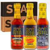 Hot Ones Hot Sauce Challenge Set - Season 28 Trio - Hot Sauces Gift Set - Variety Pack - Made with Natural Ingredients - Unique Small Batch Sampler