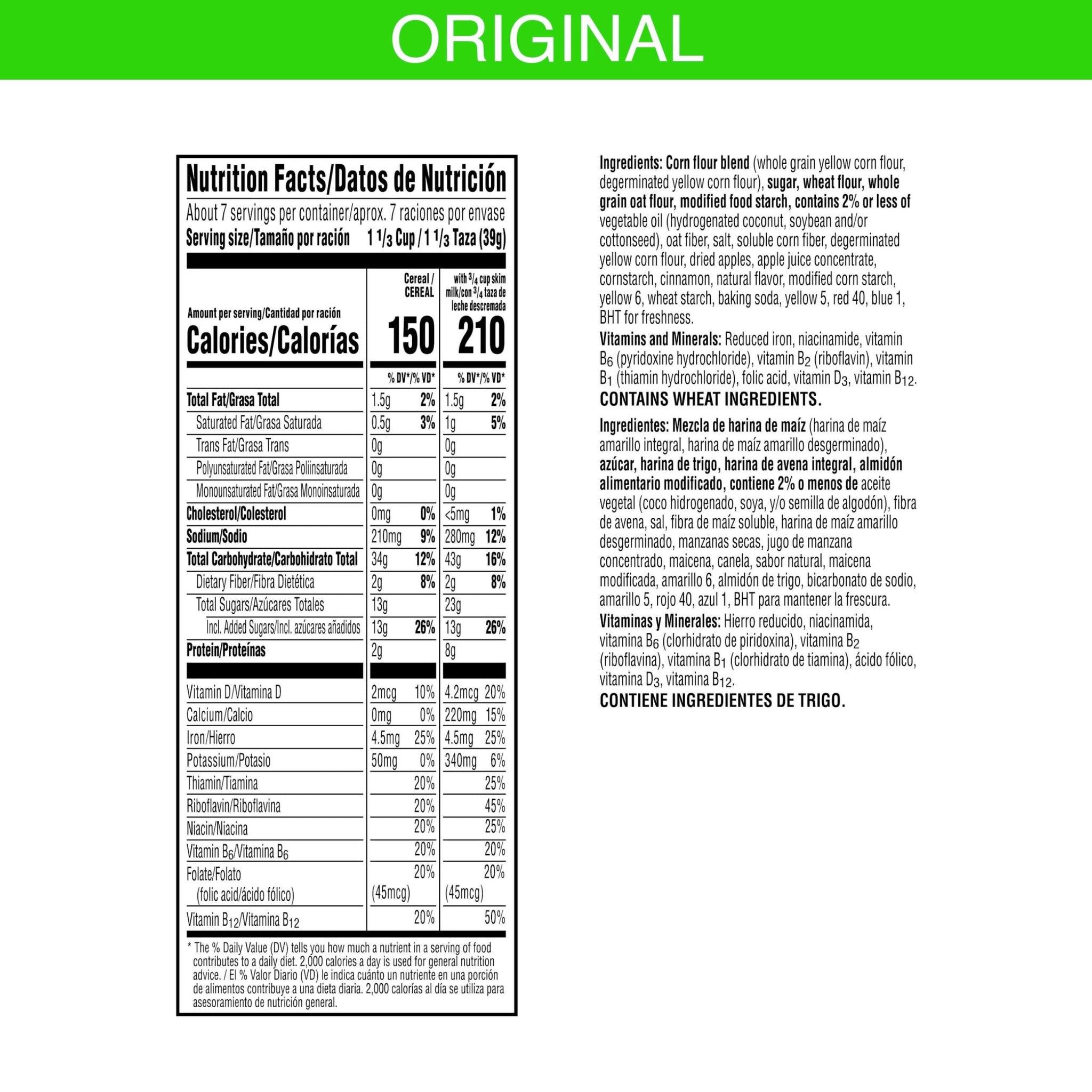 Kellogg's Apple Jacks Breakfast Cereal, Kids Cereal, Family Breakfast, Original, 10.1oz Box (1 Box)