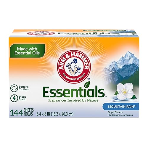 ARM & HAMMER Fabric Softener Sheets, Mountain Rain 144ct
