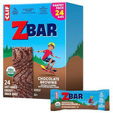 Zbar - Chocolate Brownie - Soft-Baked Energy Snack Bars - Non-GMO - 11g Whole Grains - USDA Organic Granola Bars - Snacks for Kids (24 Pack)